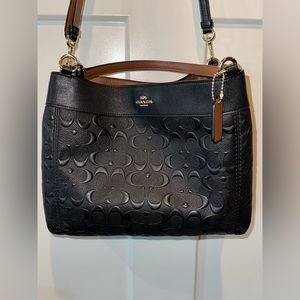 Coach Small Lexy Embossed Signature Bag